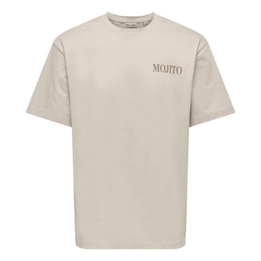 O&S Bež Muška Majica ONSFRED MOJITO